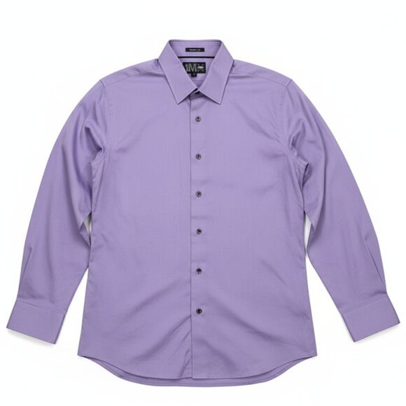 Express 1MX Fitted Button Down Shirt Purple Men's Size Large - Picture 1 of 7